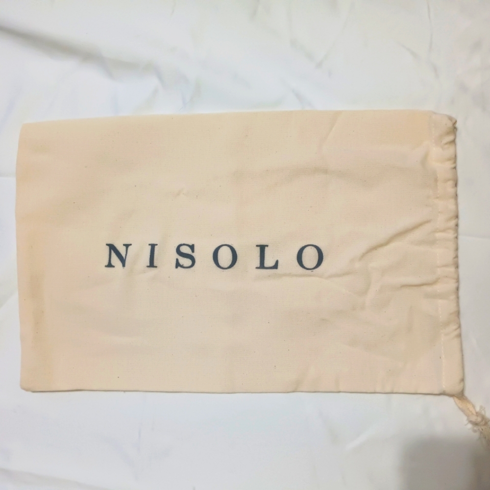 NISOLO Drawstring Dust Back/ Sack/Storage Off-white 14.5'X9" Pre-owned